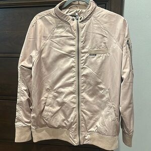 Light Pink “Members Only” vintage Satin Bomber Jacket